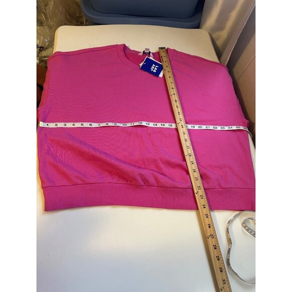 Joy Lab Women’s Loose Fit Sweatshirt Pink size XL NWT - Picture 4 of 5